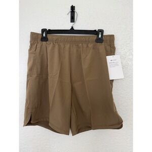 EQIP‎ Mens Quick Dry Athletic Shorts Brown Size M Polyester Spandex Blend